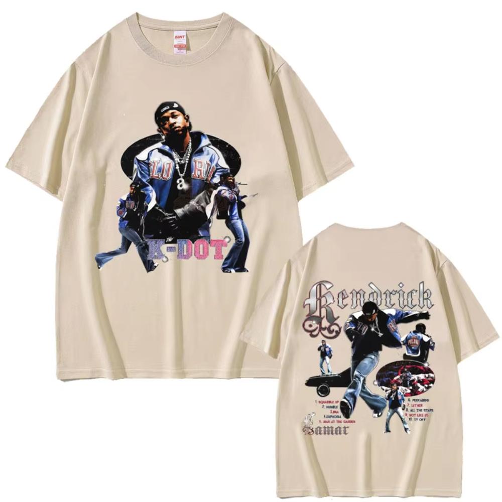 Rapper Kendrick Lamar Not Like Us Grafik T-Shirts Sommer Herren Damen Hip Hop Oversized T-Shirt Männlich Lässig Baumwolle Vintage T-Shirt