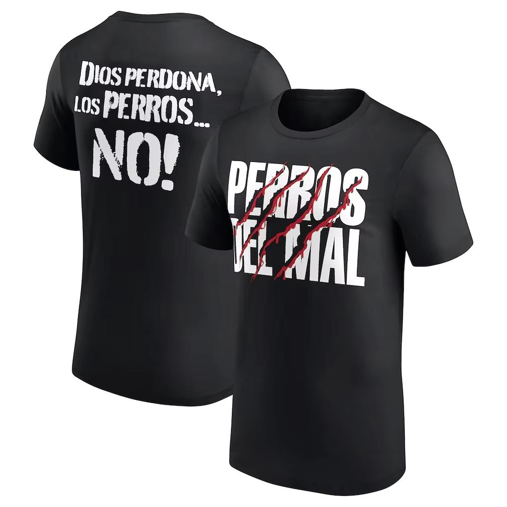 Los Perros Del Mal AAA Fazione 2026 Maglietta Estiva con Stampa, 100% Cotone, da Uomo e da Donna, Popolare, alla Moda, Casual Maglietta Y2k