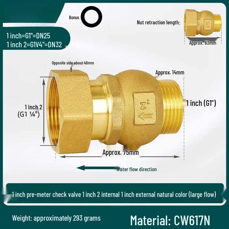 

Water Meter Check Valve