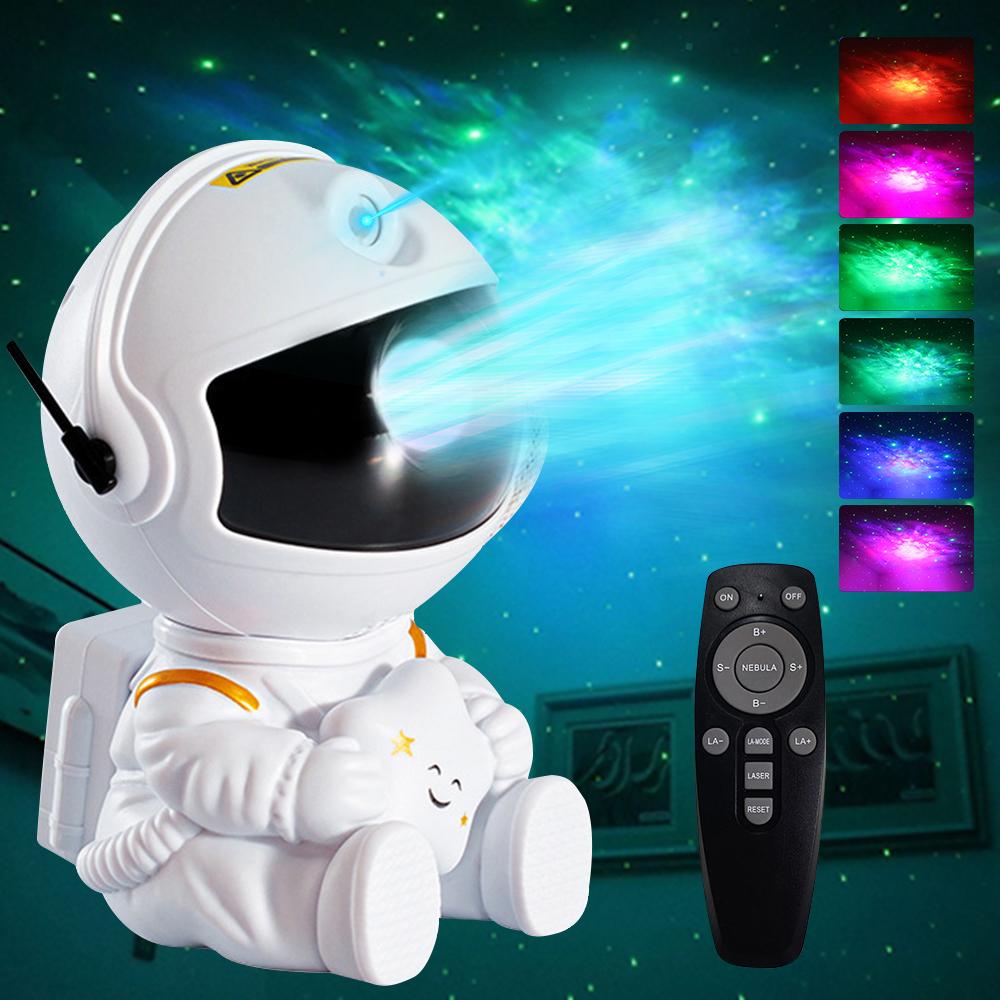 Galaxy Star Astronaut Projector Light Starry Sky Porjectors Lamp Decoration Bedroom Room LED Night Light Children Gifts