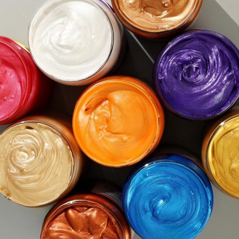 100/300ml Pearlescent Metallic Pigments Artists Standing Studio Training Wall Painting Pigments