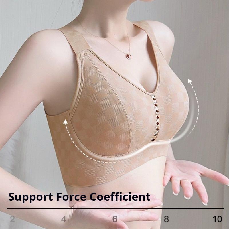 Adjustable Gather and Close The Breast Large Size Bra Anti-sagging Liquid Foundation Seamless Underwear Women's Big Breasts Small Bra