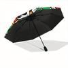 1pc Dragon Artwork Automatic Open/close Folding Umbrella, Compact Portable Travel Umbrella, Perfect Birthday/Christmas, Cute Umbrella, Durab