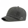 Vintage Washed Cotton Short Brim Baseball Cap Men Women Korean Streetwear Soft Top Peaked Cap Casual Sun Protection Dad Hat