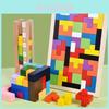 Engaging Colorful Wooden Tetris Educational Toys For Kids Age 3 To 8 Years