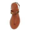 2025 Summer New Foreign Trade Versatile Vacation Flat Sandals Brown Roman Sandals Za Toe Flip-flops Women