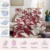 Cream red flower Flannel Blanket Warm Soft Halloween Christmas Couch Warm Cozy Decorative Decor Gift for All Season