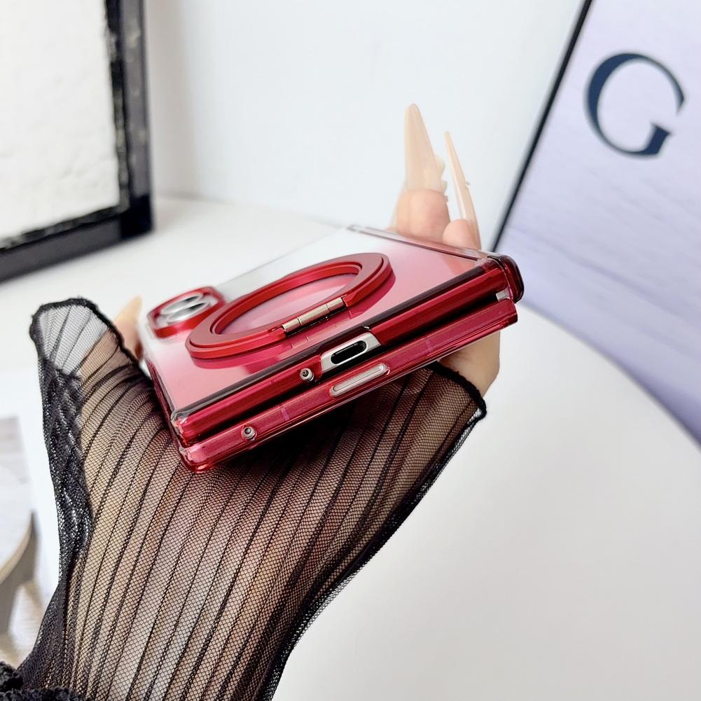 360° Kovový otočný magnetický držák Pouzdro Pro Samsung Z Fold 8 Ultra fold8 Galaxy Z Fold 7 6 5 Průhledný Gr Ochranný kryt