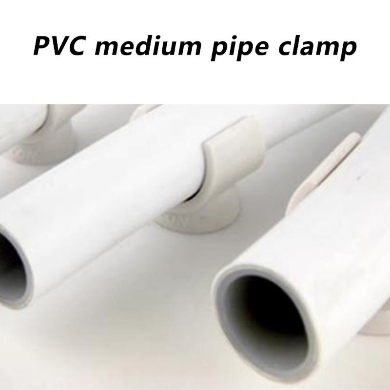 100Pcs Plastic U Shaped Pipe Clamp Water Pipes Support Fastener Heavy Duty Pipes Clamps Hangers Tubing Hose Holder