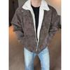 Melaleuca Men's Winter PU Leather Thickened Lambswool Jacket