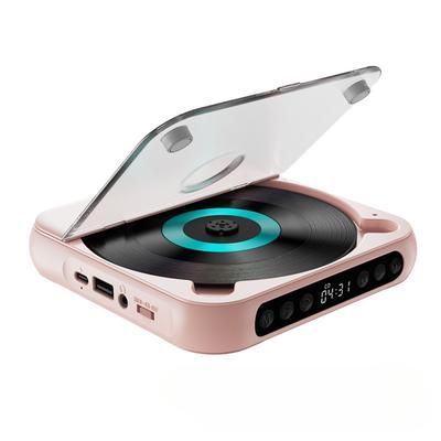 Bluetooth CD přehrávač s funkcí opakování, lehký přenosný přehrávač pro nácvik anglického poslechu, mini CD přehrávač pro domácí použití s ​​reproduktorem