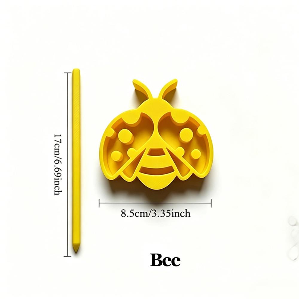 Cute Bee Shaped Bee Butterfly Water Feeder Portable Ground Insert Garden Waterer Outdoor Lawn Yard Decor Bee Drinking Station
