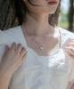 High School Disco Heart Cubic Mix Chain Necklace