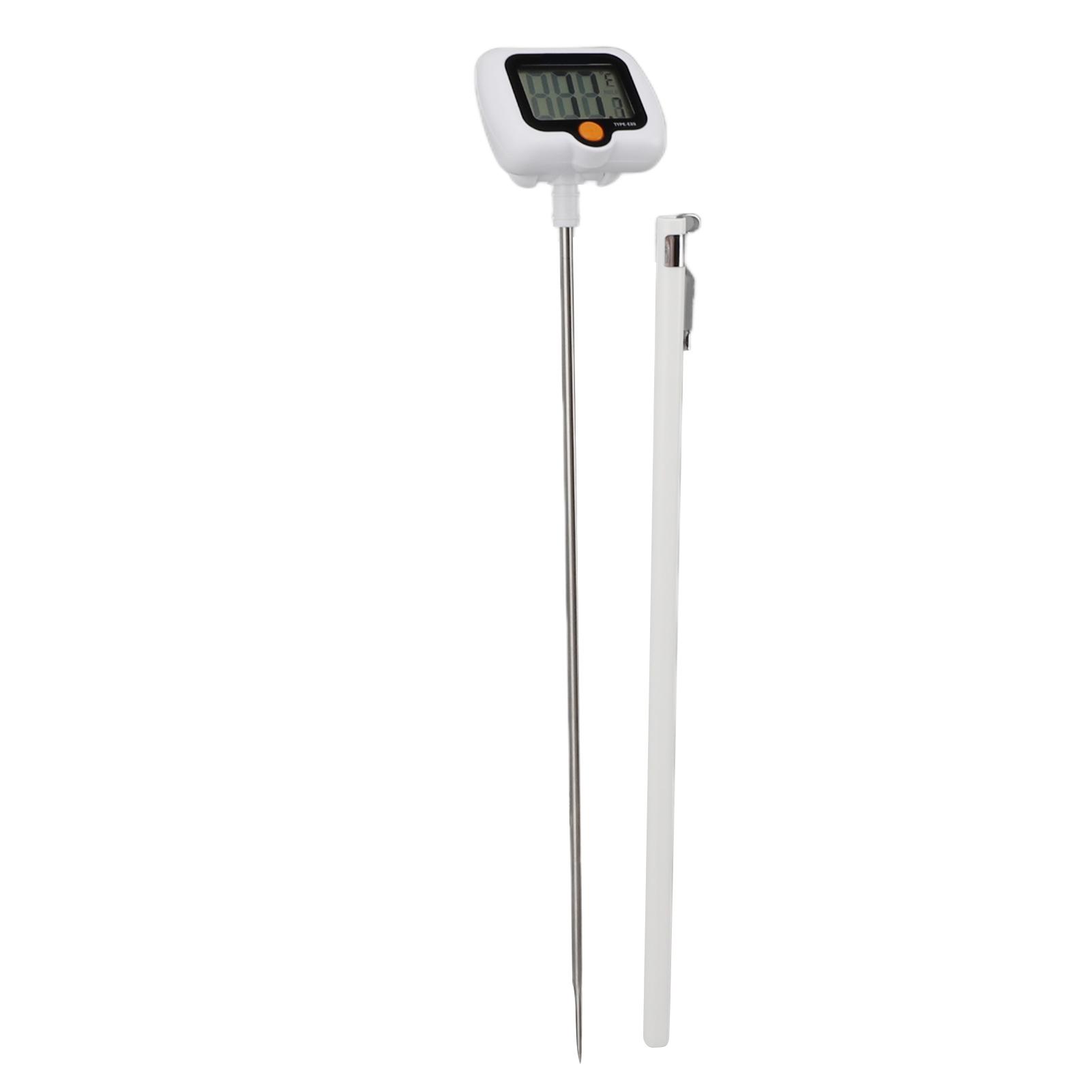 

Digital Candy Thermometer with Pot Clip Stainless Steel Oil Thermometer with 180 Degree Rotating Probe for Grilling L