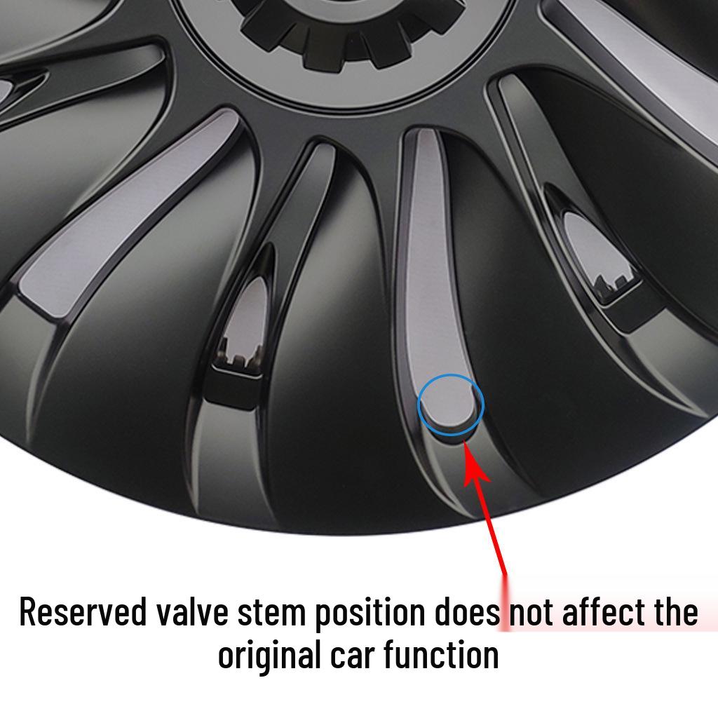 [Set of 4] 19-Inch Symmetrical Wheel Covers & Tire Caps for Tesla Model Y