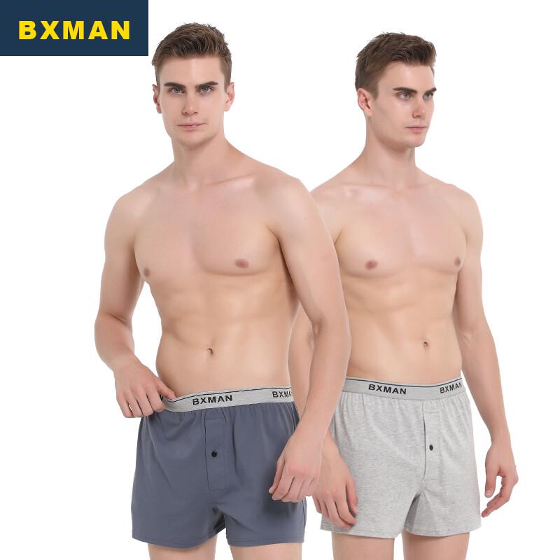 

BXMAN Men s Pure Cotton Loose-Fit Boxer Briefs 2XL