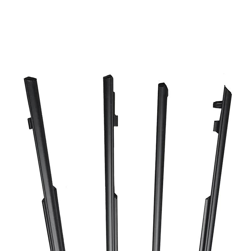 Car Windows Seals Black Rubber Window Glass Waterproof Weather Strip For Toyota Prius 2004-2009 Direct Replacement Accessories