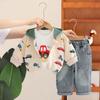 Kids Casual Long-Sleeve Set, Comfortable Daily Wear Outfits