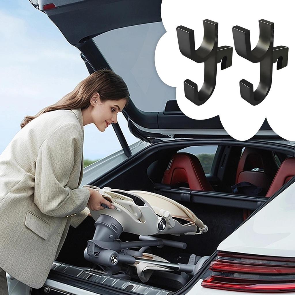 Car Umbrella Holder Trunk Car Purse Holder Towel Hook Hanger Clip Storage Backseat Universal Seat Back Hook Auto Trunk Organizer