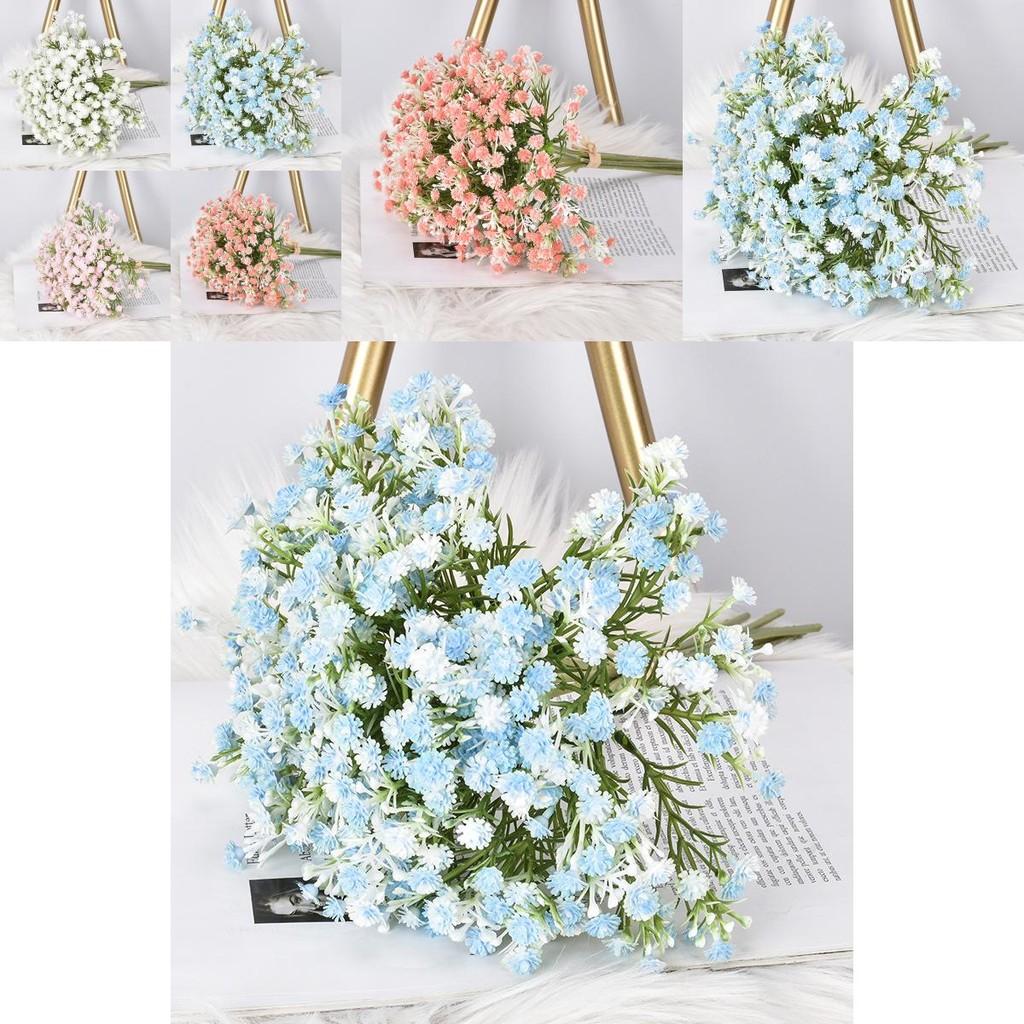 Starry Gypsophila Paniculata Wedding Handheld Bouquet With Soft Silicone For Photography Props