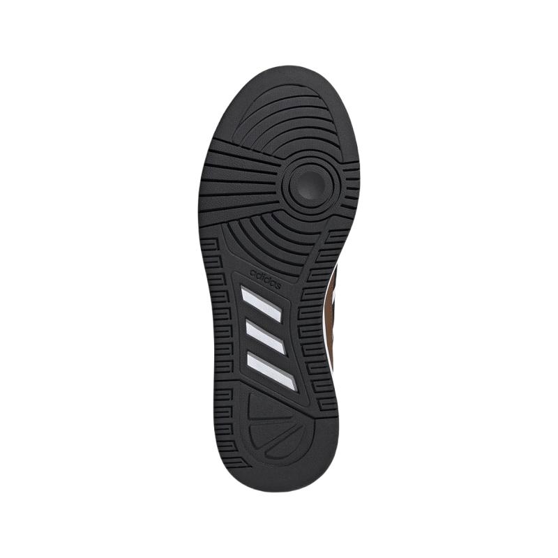 Adidas Lite Baller Lightweight Non-Slip Wear-Resistant Low-Top Skate Shoes Unisex Skate Shoes White Brown JR5236