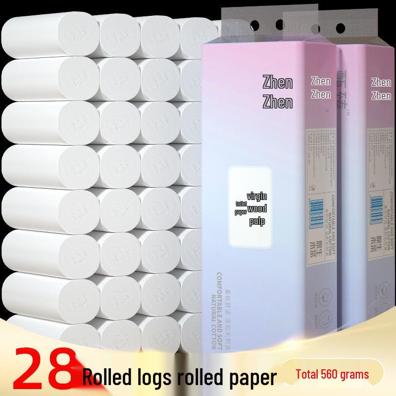 Coreless Thick Toilet Paper Rolls - Economical Household Pack