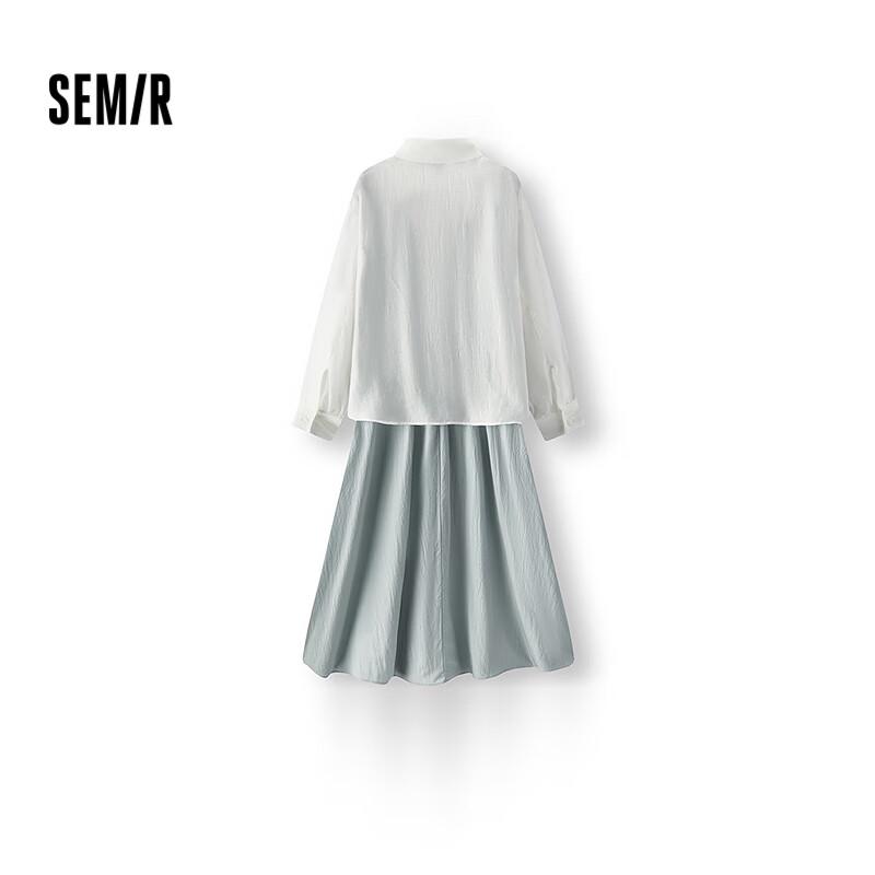 Женский летний комплект из двух предметов Semir 2025: платье с U-образным вырезом XL