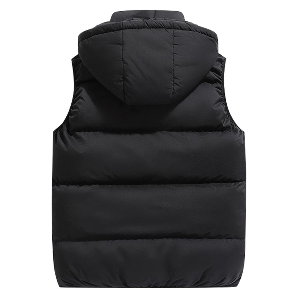 Men's Down-Filled Vest Winter Insulated Outdoor Vest Thickened Sleeveless Jacket