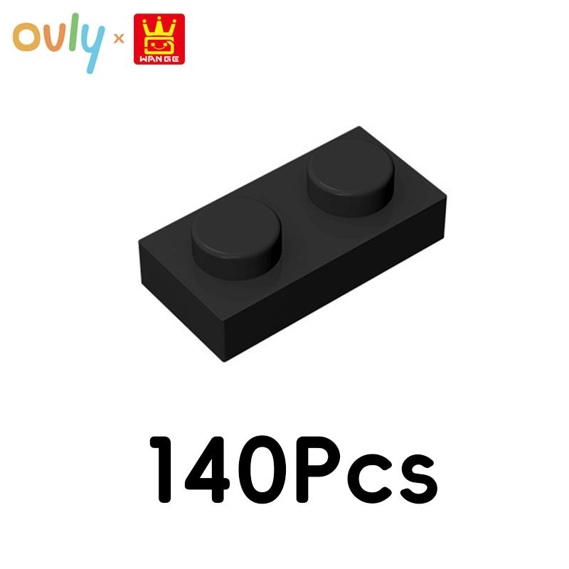 

WANGE 2*1 Строительные блоки 140 шт. № 3023 Маленькие совместимые кирпичики 2-отверстия Низкие элементы Аксессуары MOC DIY Насыпью Детская игрушка 50g(140pcs) чёрный