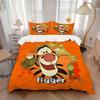3pcs Tigger Jungle 1 Cover+2 Pillowcases, Pillow Inserts Not Included, Machine Washable, All-Season Use, Teen and Adult Rooms109