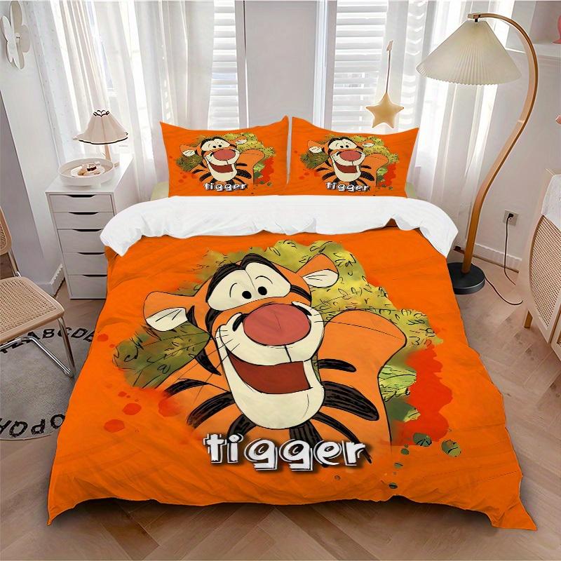 

3pcs Tigger Jungle 1 Cover+2 Pillowcases, Pillow Inserts Not Included, Machine Washable, All-Season Use, Teen and Adult Rooms109 135x200cm