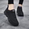 Jinjiang Women's Shoes Spring and Summer Mesh Breathable Sports Shoes Lightweight Student Running Shoes Women's Black Casual Travel Shoes
