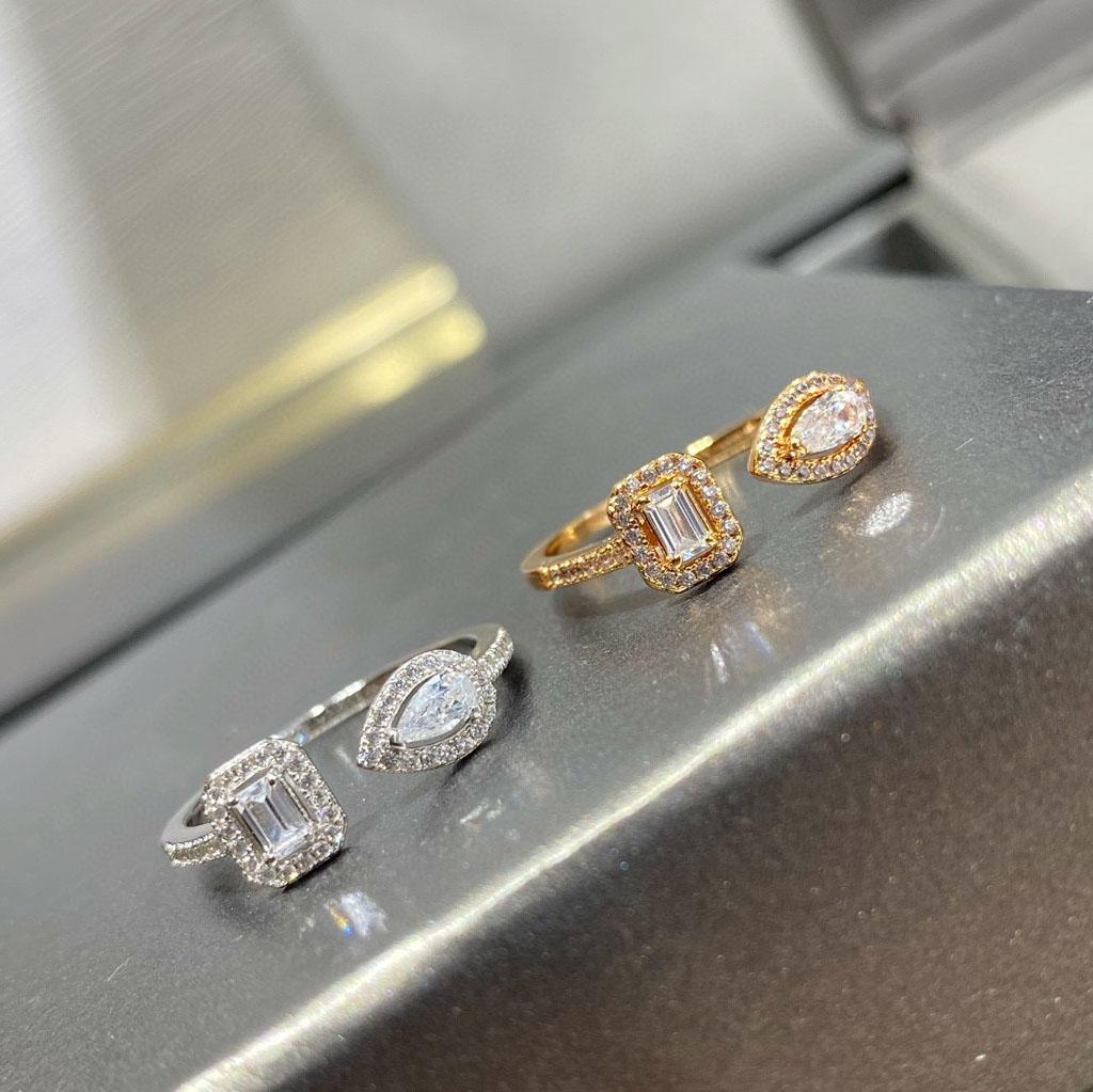 2023 Popular Brand Vintage Women's Rings Luxury Jewelry for Women Designer Rings Fine Quality Fashion Classic Diamond Rings