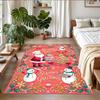 Christmas Printed Square Area Rug Soft Non Slip Floor Carpet For Bedroom Holiday Gift