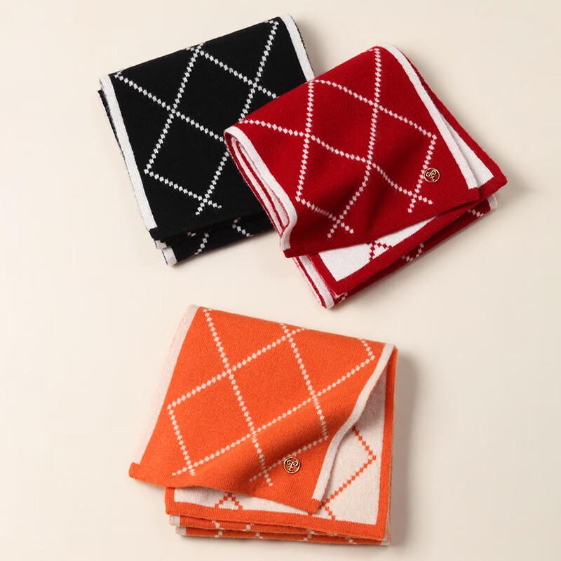 Hengyuanxiang Damen Karierter Wollstrickschal & Stola