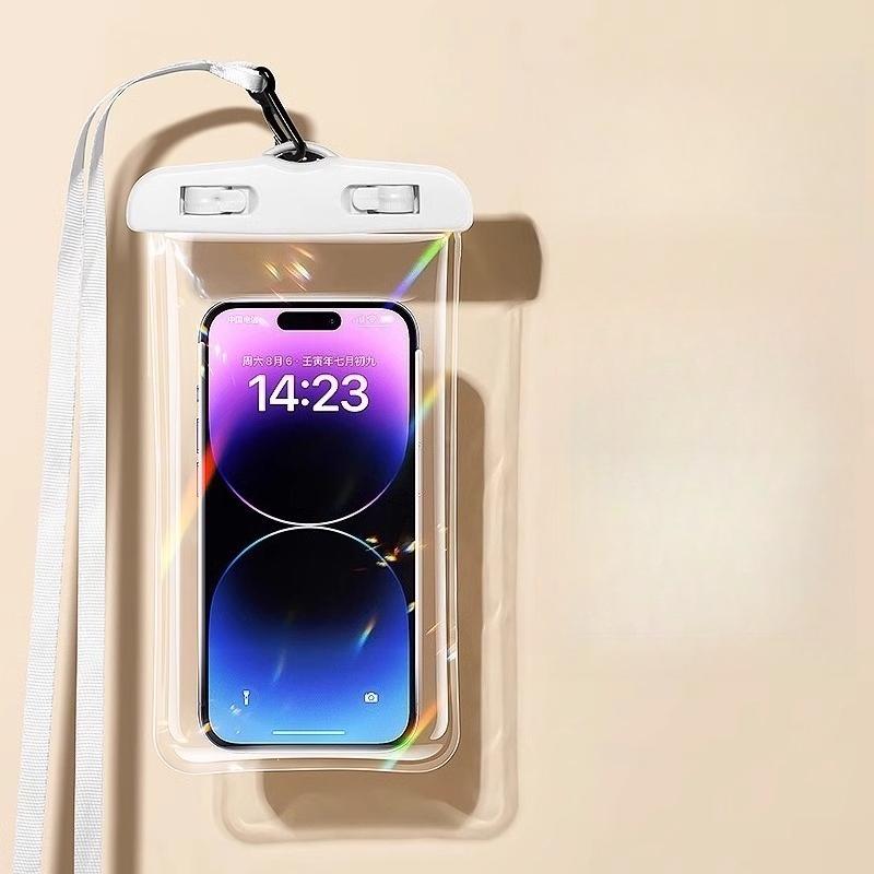 Universal Waterproof Phone Pouch with Sealed Design and Lanyard for Swimming and Diving
