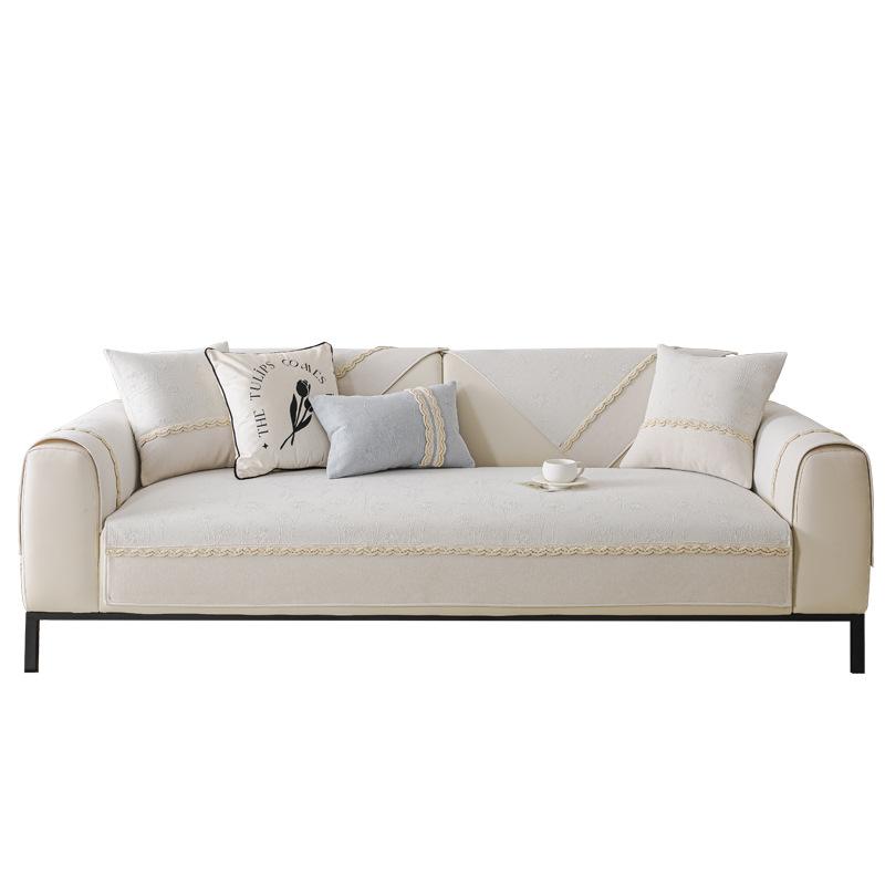 Light Luxury High-End Chenille Sofa Cushion  New Four-Season Universal Fixed Non-Slip Sofa Seat Cushion Cross-Border