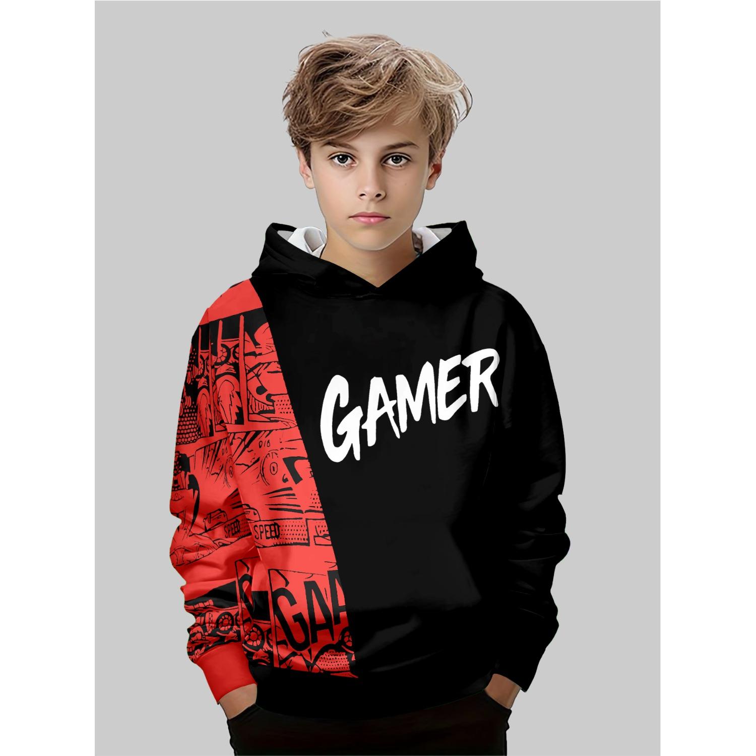 

Новое аниме худи, мультяшная детская одежда для мальчиков и девочек, осенняя одежда с длинным рукавом, подходит для детей в возрасте 5-14 лет 13-14Y