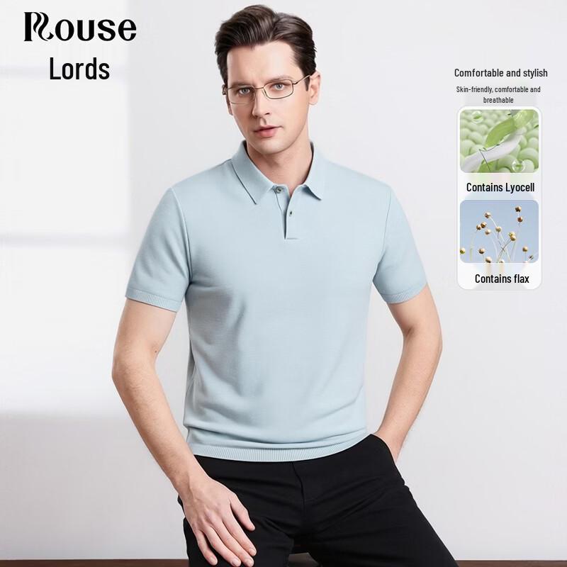 Men s Lyocell-Linen Knit Polo Shirt 170