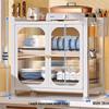Multifunctional Double-Layer Kitchen Dish Drying Rack with Storage
