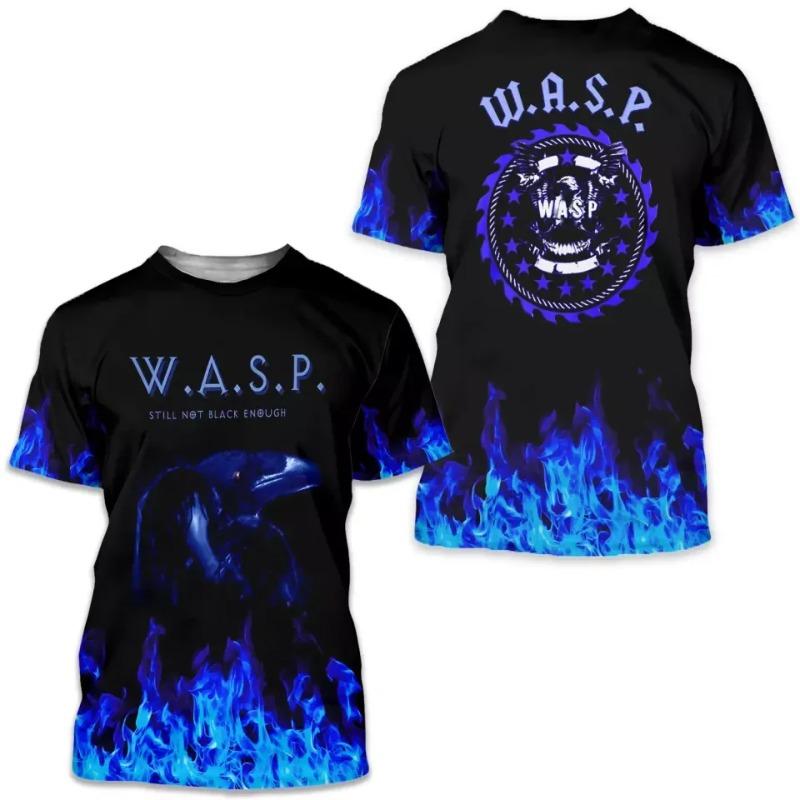 T-shirts Rock W.A.S.P Impression 3D Streetwear Hommes Femmes Mode Manches Courtes T-shirt Hip Hop T-shirts Enfants Hauts Vêtements Homme