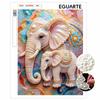 Handmade Elegant Mother and Baby Elephant Pearl DIY Painting Creative Interior Wall Art Fine Gift For Household Home Space Beautification