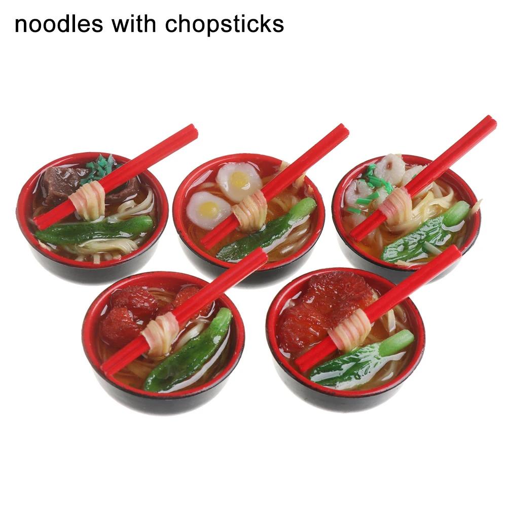 Pcs 1 Random Miniature Dollhouse Chinese Rice Pastry Casserole Noodles Dessert Kitchen Toy Fake Food Toy Dollhouse Decoration