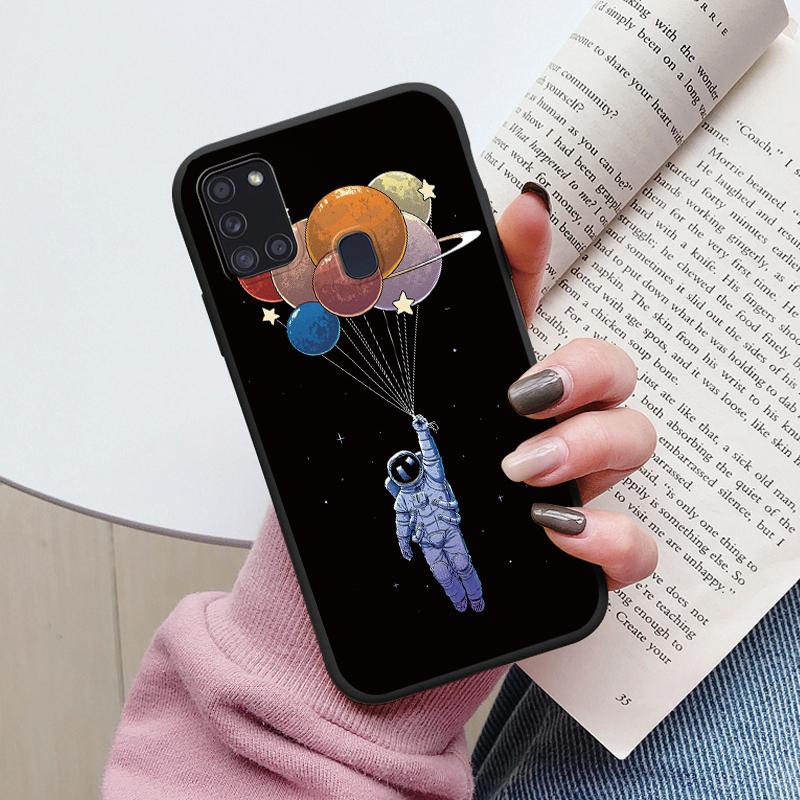 

For Samsung Galaxy A21S Phone Case Shockproof Funda Cute Painted Silicone Slim Soft Cover For Samsung A 21S Galaxya21s Coque A21S