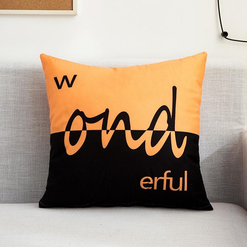 Creative Pattern Pillowcase Dormitory Decoration Office Living Room Sofa Home Pillowcase