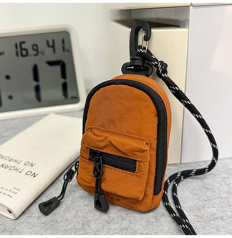 Mini Small Wallet, Shoulder Small Hanging Bag, Fashion Key Bag, Unisex, Lightweight and Versatile Change Bag, Oblique Span