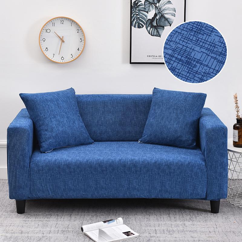 Stretch Sofa Cover Geometry  For Living Room Furniture Protector Couch Cover With Elastic Bottom Sofa Slipcovers For Pets, Kids