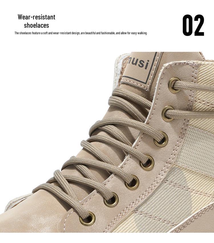 Men's Non-Slip Wear-Resistant High-Top Martin Boots: Autumn Sports & Casual Work Shoes