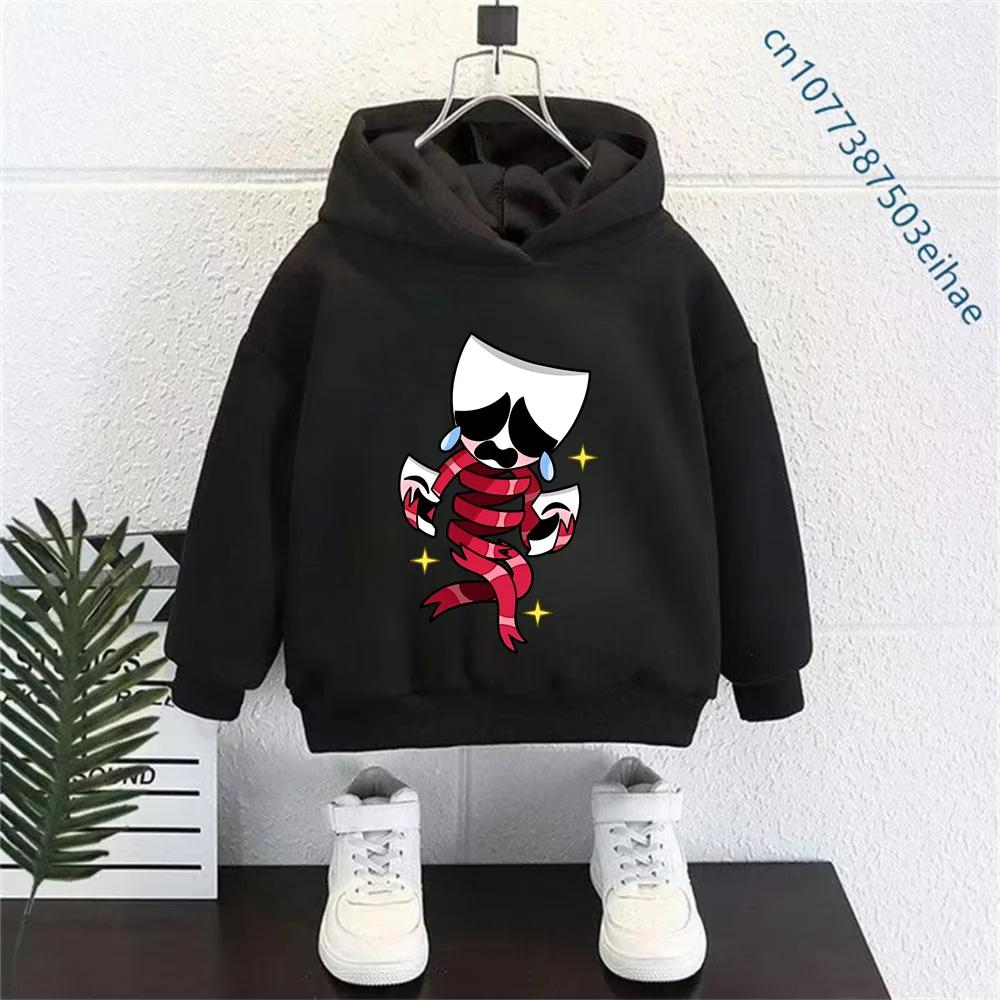 Y2K Vintage The Amazing Digital Circus Kinder Kapuzenpullover Langarm Cartoon Cosplay Kostüm Junge Mädchen Sport Außenmantel