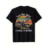 Funny _Swallowing A Bag of Richards_ Printed T-shirt with Knight and Dragon Pattern Black Humorous Fantasy Design, Fun T-shirt